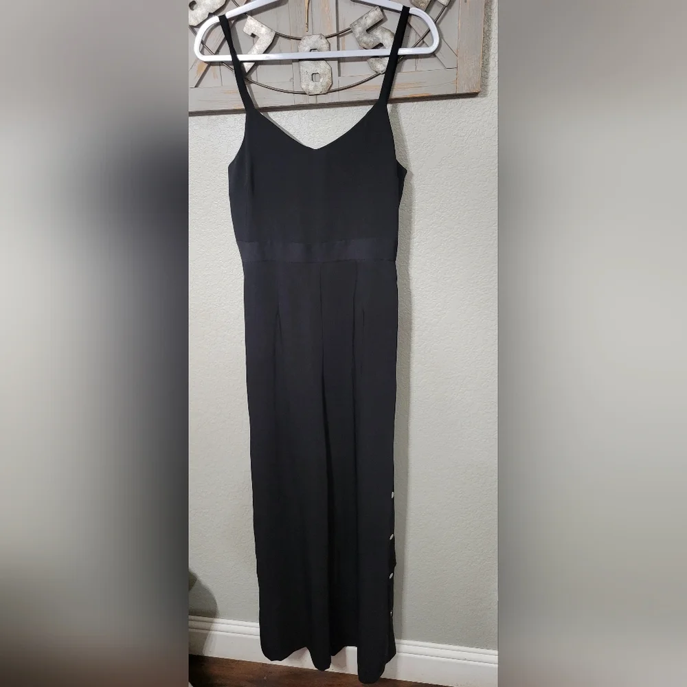 RIVER ISLAND black Wide Leg Jumpsuit Size 12  EUC - Picture 6 of 16